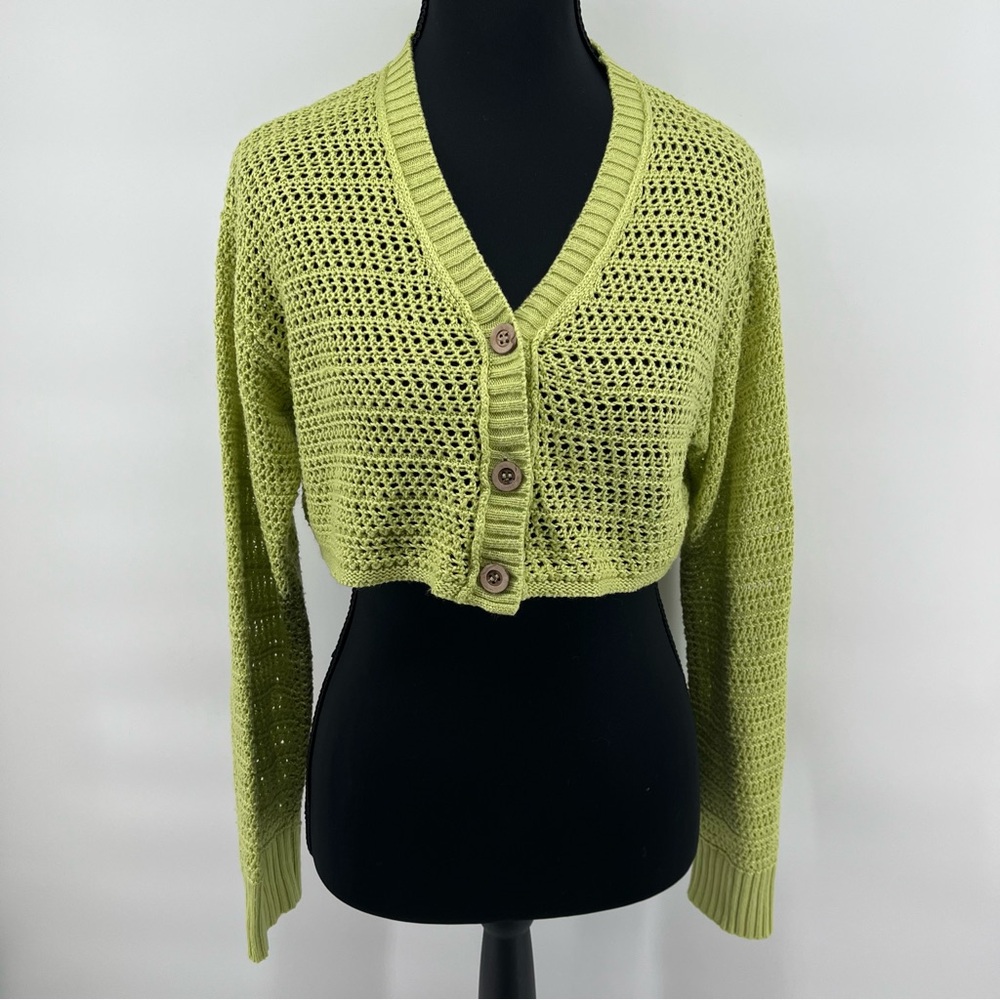 Love‎ Tree Lime Cardigan Sweater